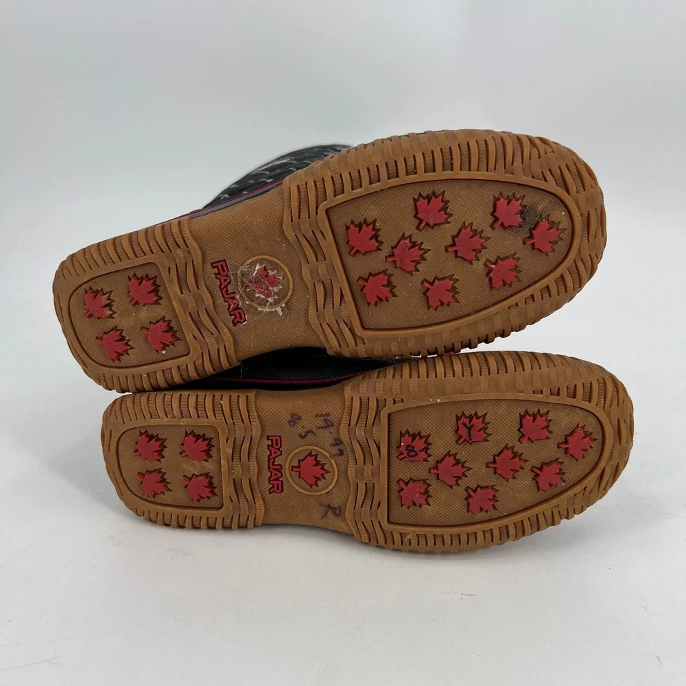 Pajar‎ Canada Freestyle Grip Snow Boots Quilted Black Duck Boots Size 38 (7.5-8)